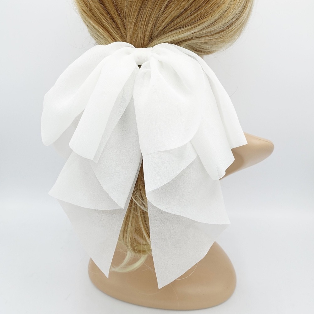 Chiffon Layered Hair Bow